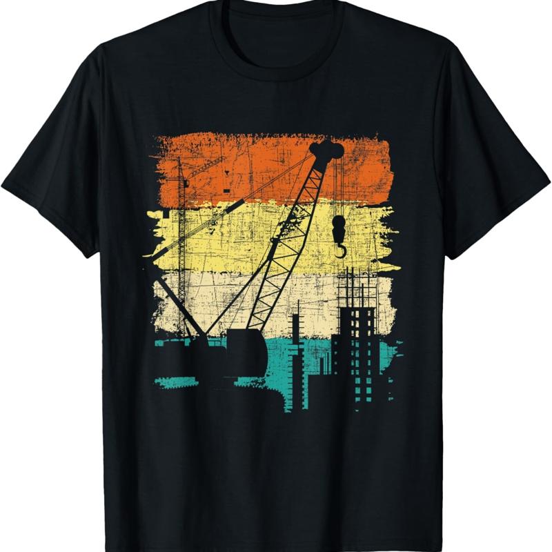 Heavy Equipment Driver - Camiseta de operador de guindaste retrô
