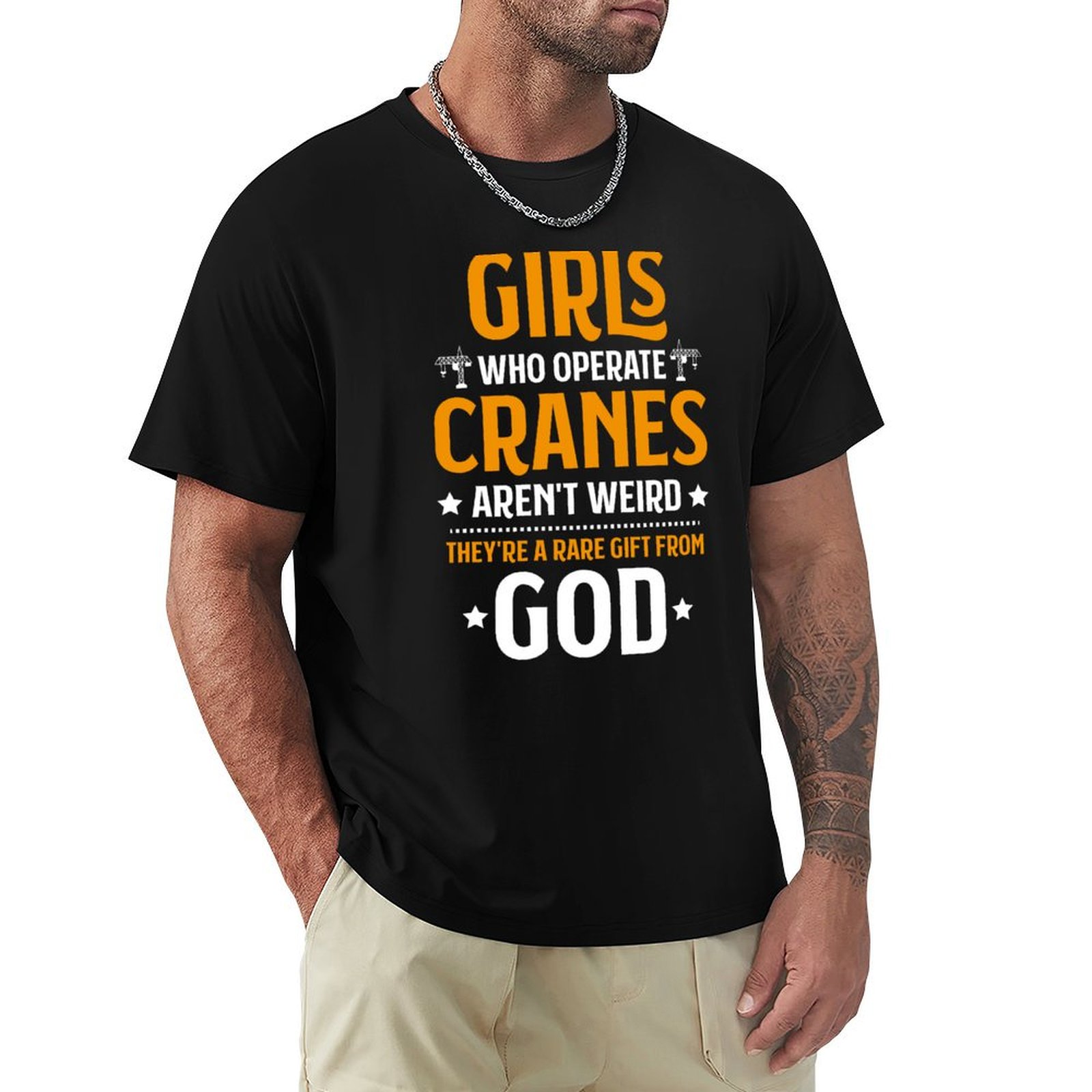 Heavy Equipment Driver - Camiseta de Manga Curta para Operador