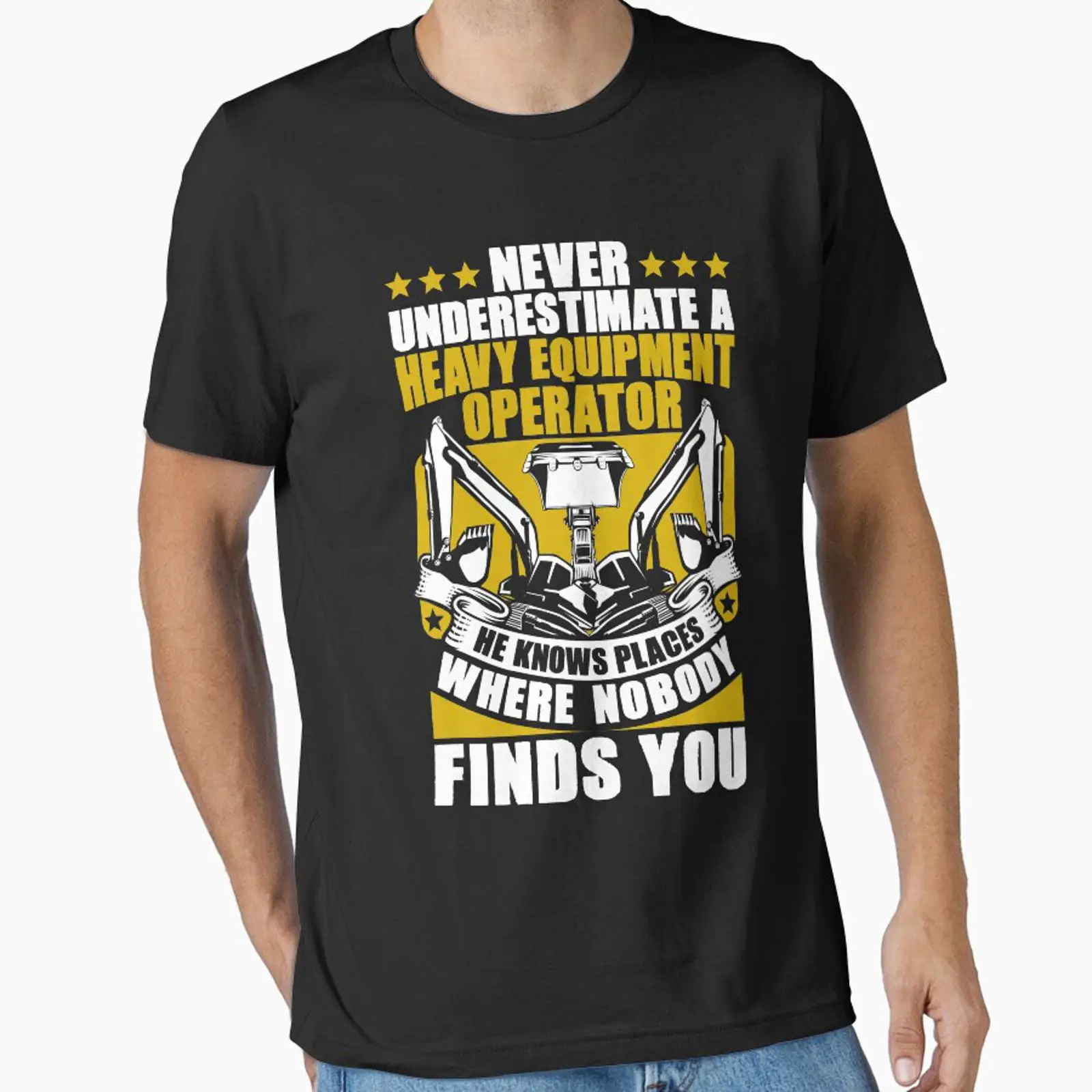 Heavy Equipment Driver - Camiseta Essencial para Operador de Equipamentos