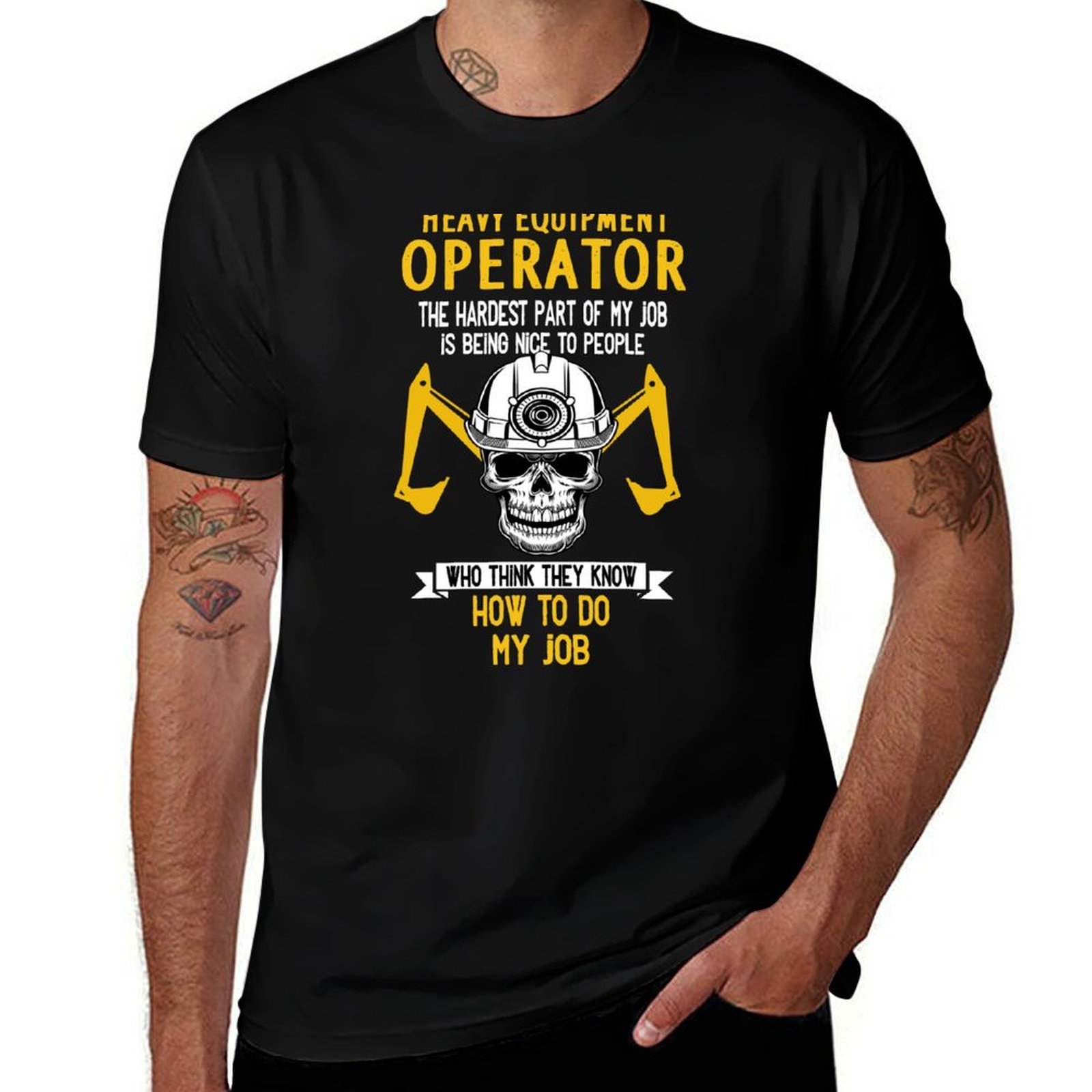 Heavy Equipment Driver - Camiseta Engraçada para Motorista de Equipamento