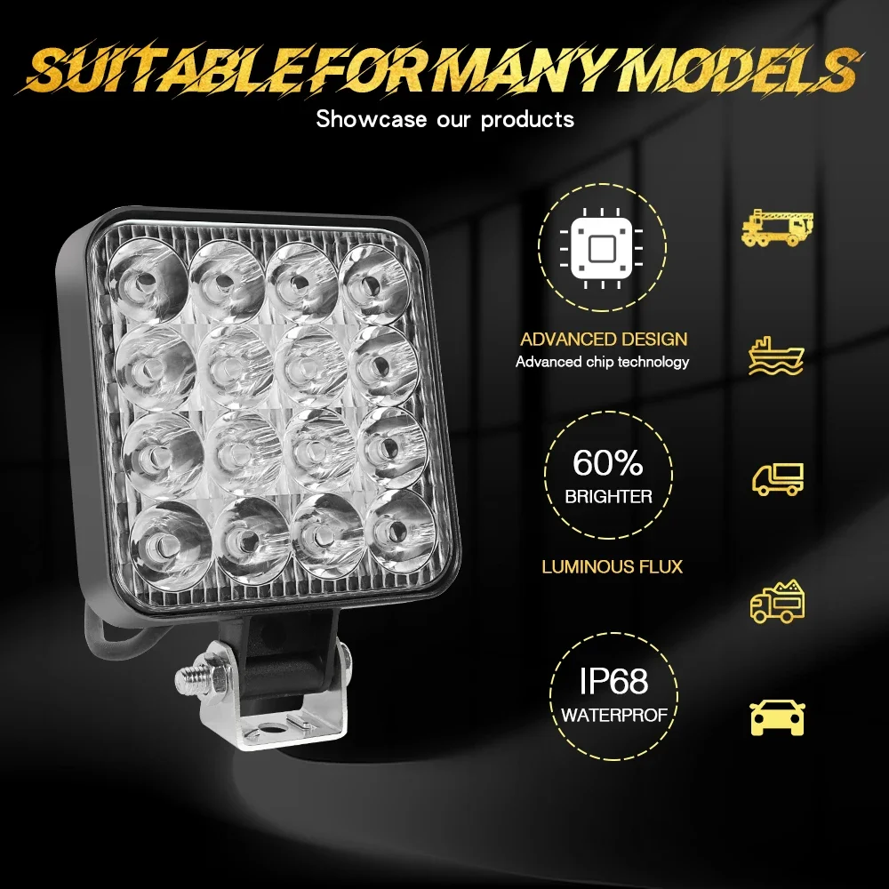 4PCS Luzes de Trabalho LED de  - Heavy Equipment Supplies avaliação e preço