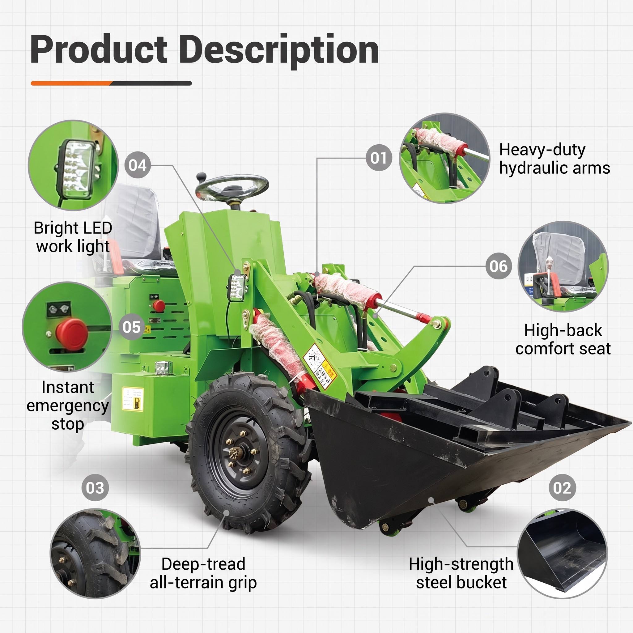 Mini Carregadeira Compacta de  - Wheel Loader avaliação e preço