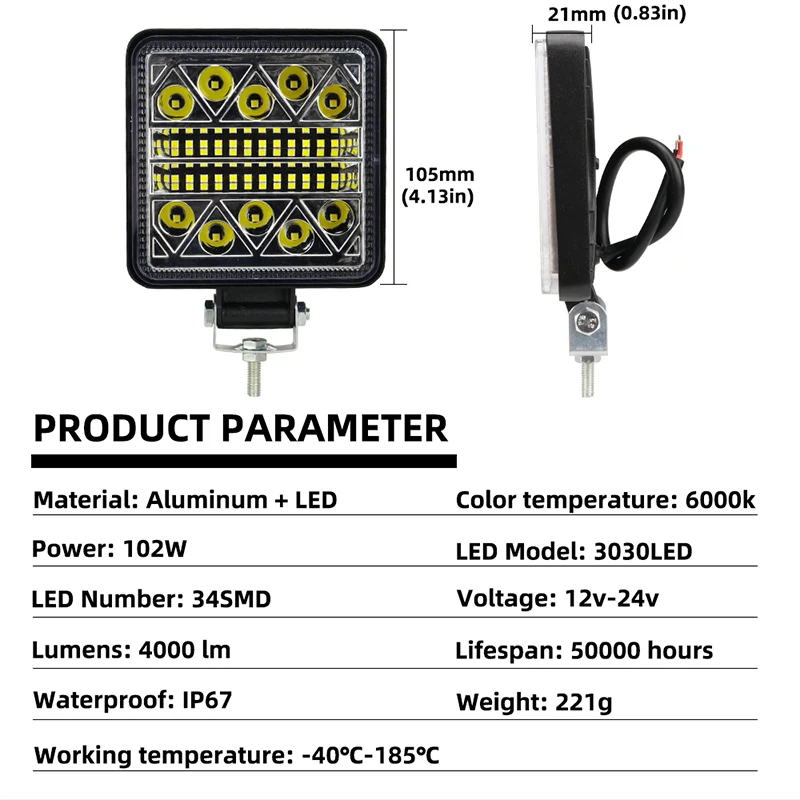 1 pçs 102w barra de luz holofo - Heavy Equipment Supplies avaliação e preço