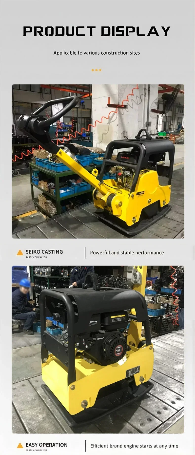 Compactador reversível portáti - Plate Compactor Vibrator avaliação e preço